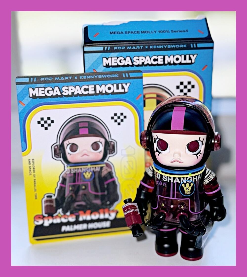 POP MART 100% Mega Space Molly Palmer House Shanghai Labubu Toy Figure Collect